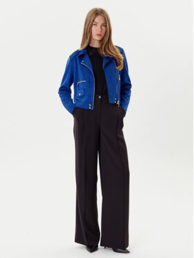 Morgan Kurtka z imitacji skóry 241-GOUSMI Niebieski Regular Fit