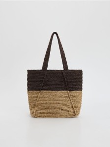 Pleciona torebka handmade - wielobarwny