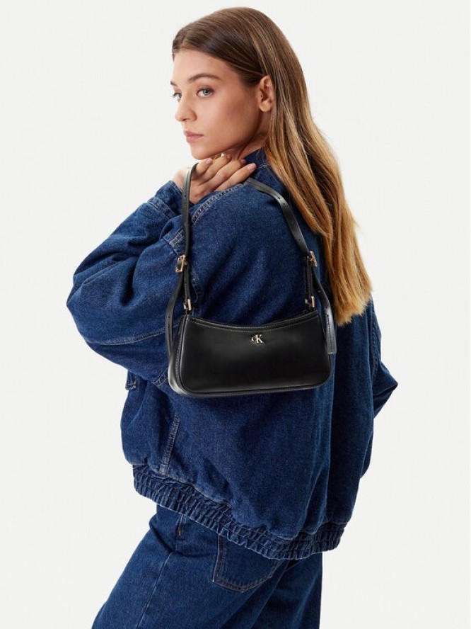 Calvin Klein Torebka Ck Small Shoulder Bag LV04F3170G Czarny