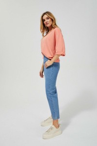 Jeansy slouchy z wysokim stanem