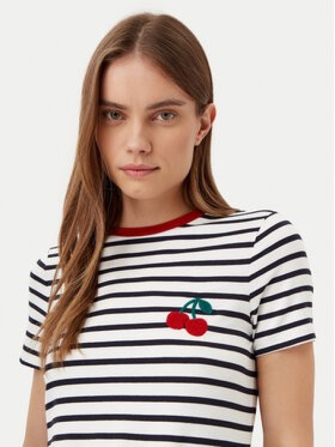 ONLY T-Shirt Heart 15318959 Granatowy Regular Fit