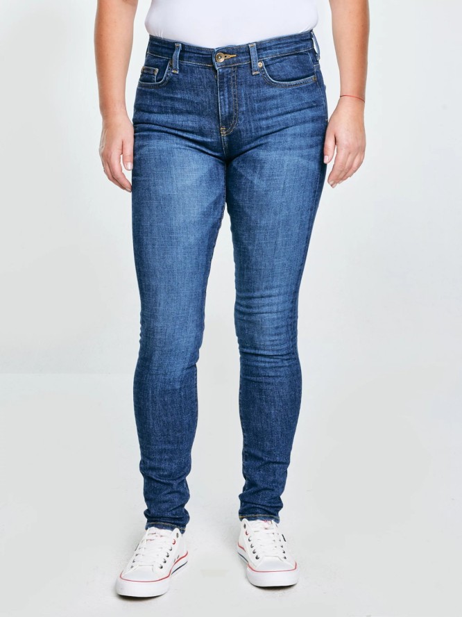 Jeansy damskie skinny granatowe Adela 512