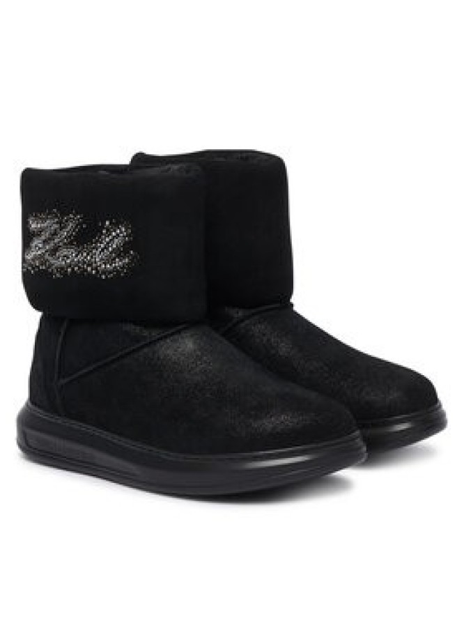 KARL LAGERFELD Śniegowce Kapri Kosi KL44557S Czarny