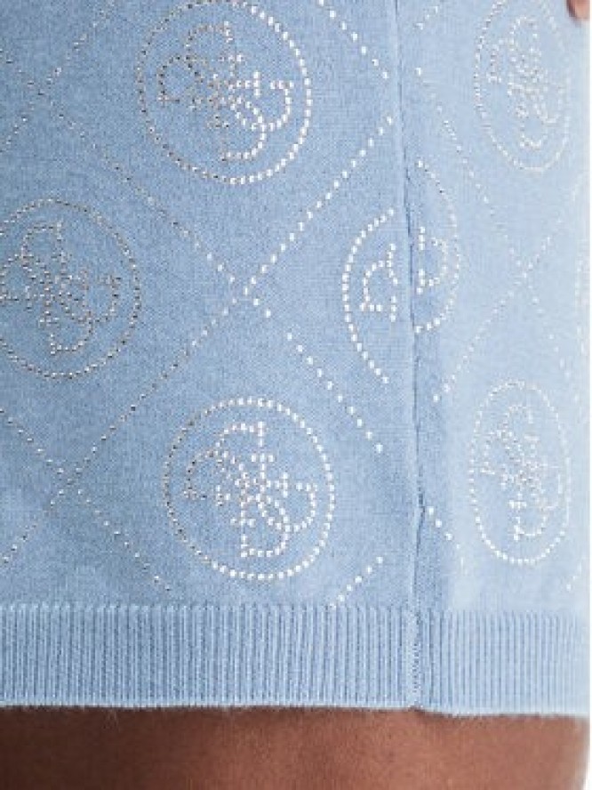 Guess Spódnica mini W6RD0O Z3JD2 Błękitny Regular Fit