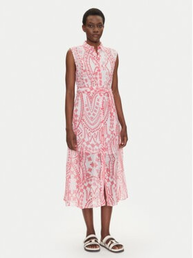 Iconique Sukienka koszulowa IC25-040 Różowy Regular Fit