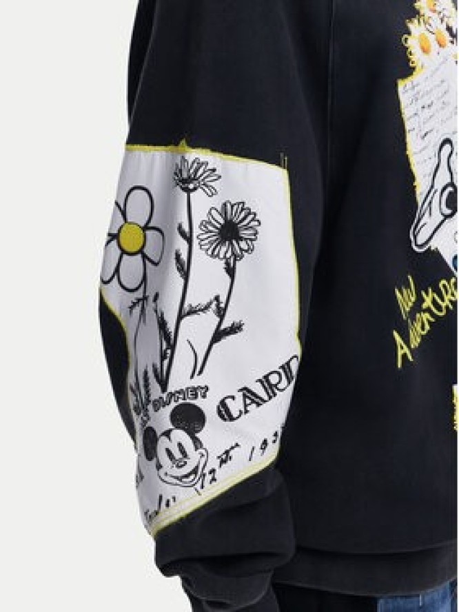 Desigual Bluza Minnie 25SWSK25 Czarny Regular Fit