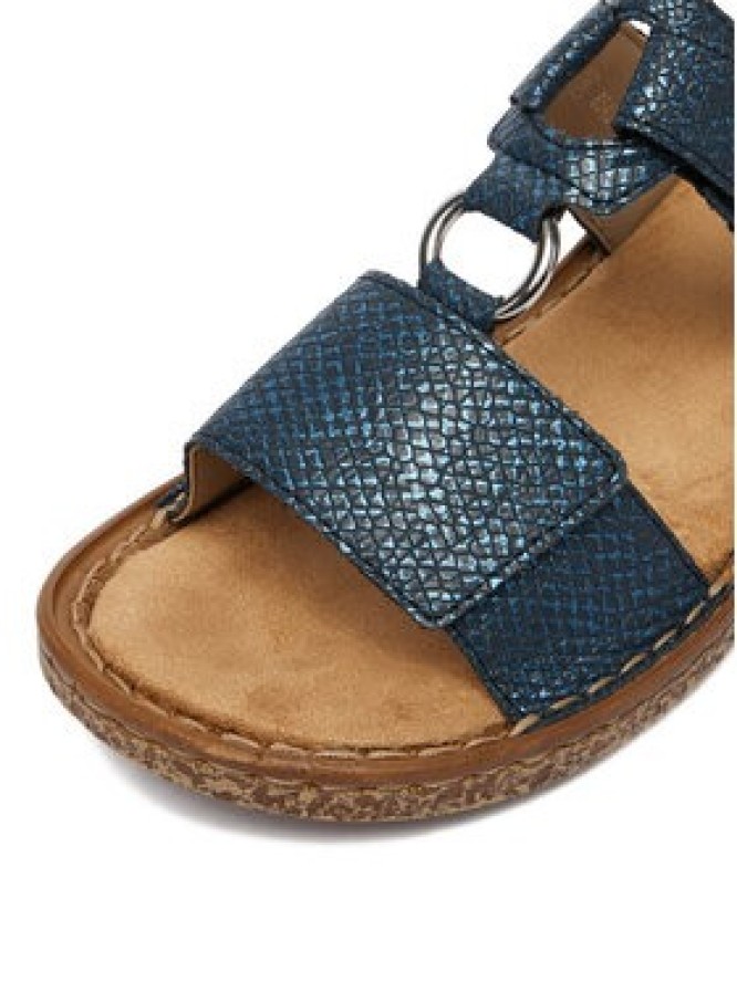 Rieker Klapki CEO-628P9-14 Granatowy