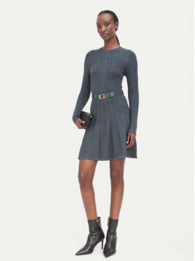 Guess Sukienka dzianinowa W6BK64 Z1569 Zielony Regular Fit