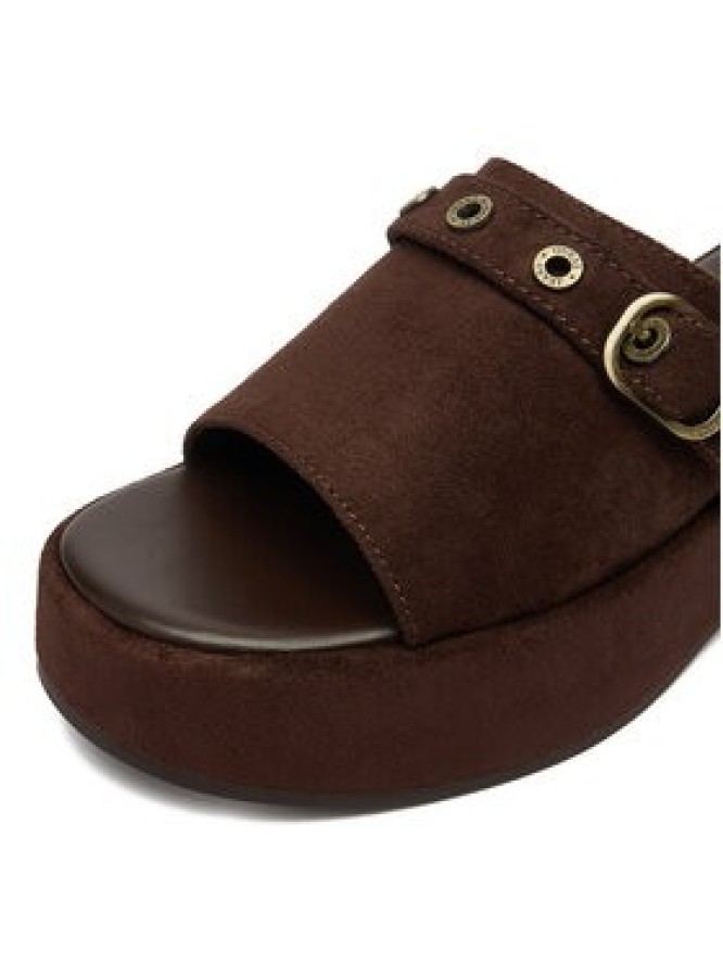 Guess Jeans Klapki CEO-HY20091-1 Brązowy