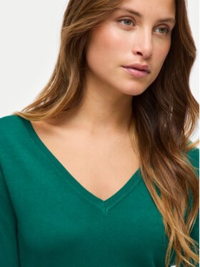 Vila Sweter Wennie 14100578 Zielony Regular Fit