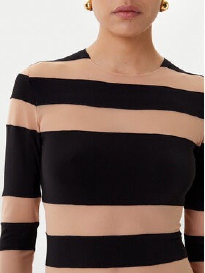 NORMA KAMALI Sukienka wieczorowa KK3243PM808239 Czarny Slim Fit