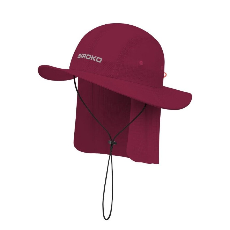 Turystyczny kapelusz przeciwsłoneczny Trekking Siroko Tatra Maroon