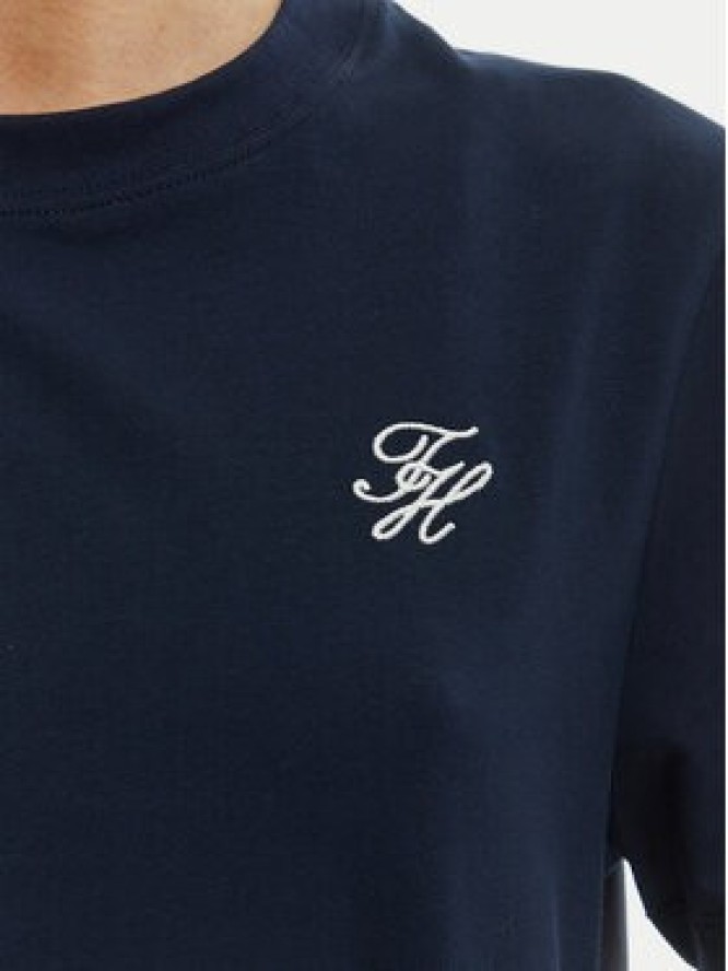 Tommy Hilfiger T-Shirt WW0WW48699 Granatowy Regular Fit