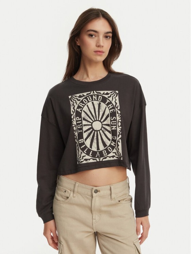 Billabong Bluzka Trip Around EBJZT00491 Szary Cropped Fit