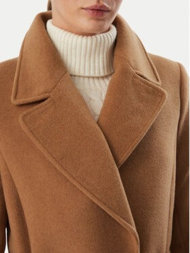 LAUREN RALPH LAUREN Płaszcz wełniany 297962169007 Brązowy jasny Regular Fit