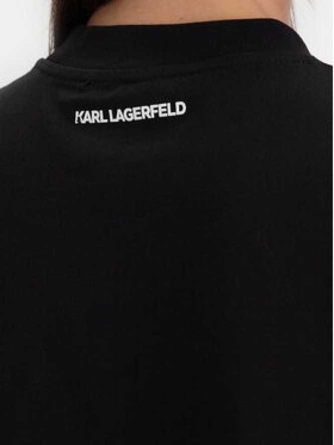 KARL LAGERFELD T-Shirt A1W17013 Czarny Relaxed Fit