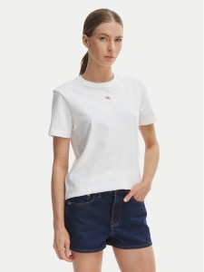 Calvin Klein Jeans T-Shirt LV047F227G Biały Classic Fit