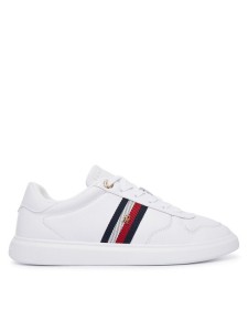 Tommy Hilfiger Sneakersy Icon Court Light Webbing FW0FW09602 Biały