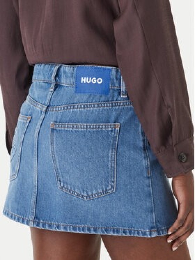 HUGO Spódnica jeansowa Galanie_B 50559551 Niebieski Regular Fit
