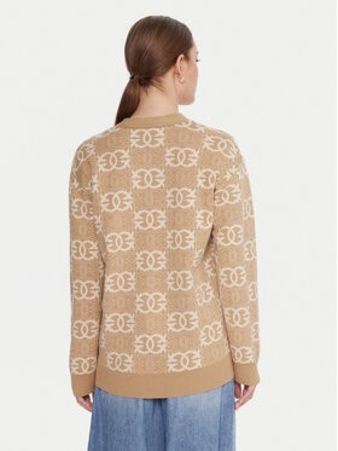 PINKO Kardigan Half Breed 106042 A2YD Beżowy Regular Fit