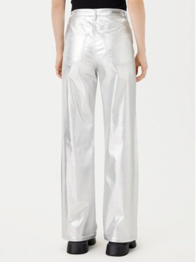 ONLY Jeansy Juicy 15331673 Srebrny Wide Leg