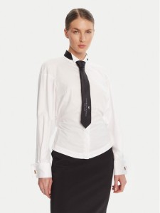 Elisabetta Franchi Koszula re Biały Regular Fit