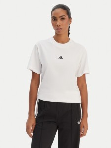 adidas T-Shirt Essentials Small Logo JC5944 Biały Regular Fit