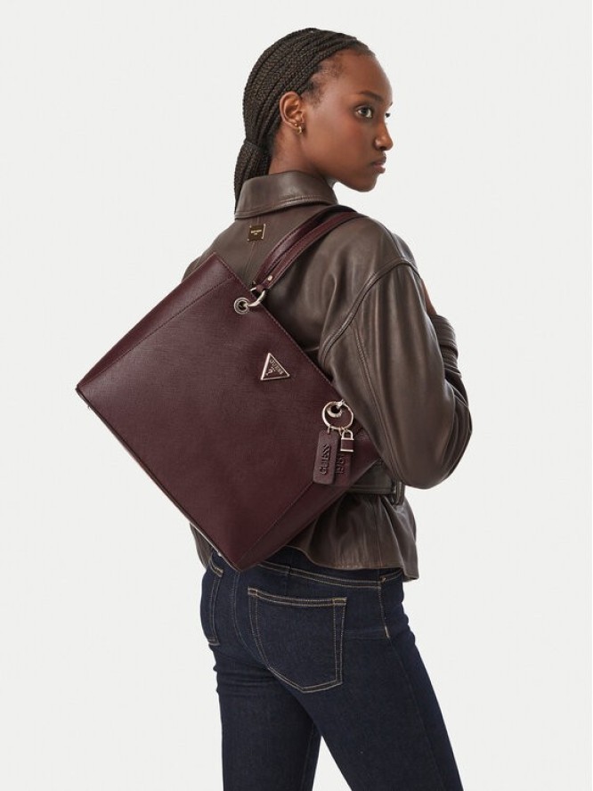 Guess Torebka Noelle II HWZG96 72250 Bordowy