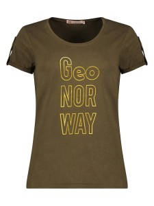 Geographical Norway Koszulka "Joloua" w kolorze khaki rozmiar: XXL