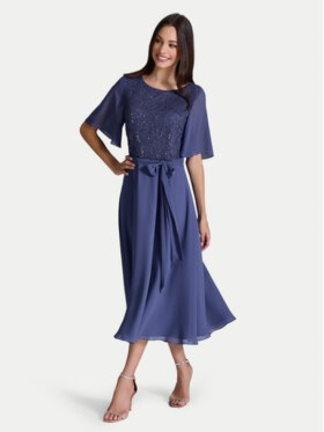 Swing Sukienka koktajlowa 5AI02500 Niebieski Regular Fit