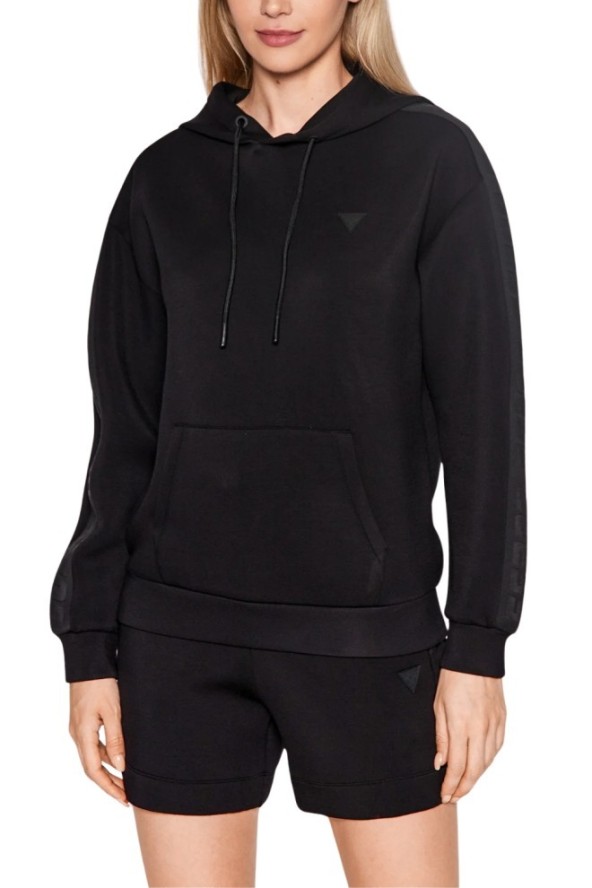 GUESS Czarna bluza damska Brenda, Rozmiar XL