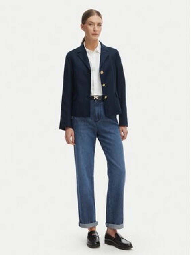 Tommy Hilfiger Marynarka WW0WW49335 Granatowy Slim Fit