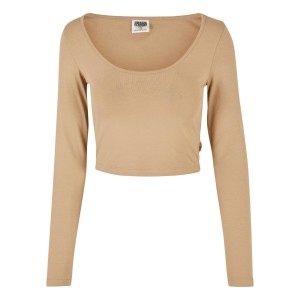 Damska koszulka crop top z długim rękawem Urban Classics Organic