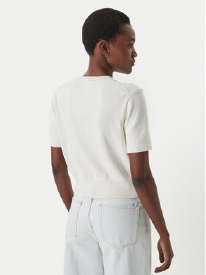 Calvin Klein Jeans Sweter LV047F356G Écru Regular Fit