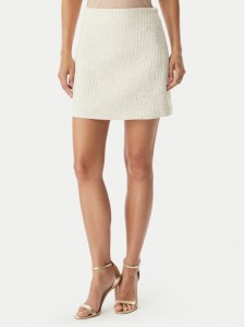 Rinascimento Spódnica ołówkowa CFC0128067003 Beżowy jasny Slim Fit
