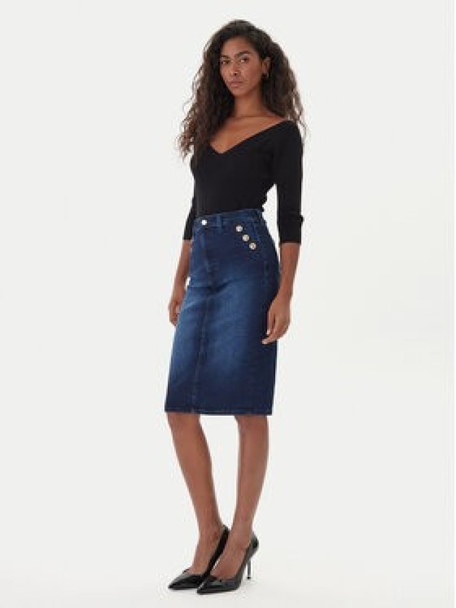 Guess Spódnica jeansowa W5BD1T D0791 Niebieski Regular Fit