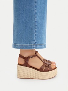 Badura Espadryle EO-AMARI-LT0228-26-805 Brązowy