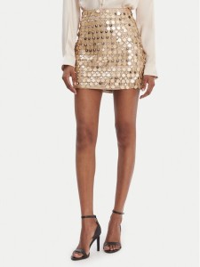 Guess Spódnica 180021 Złoty Classic Fit