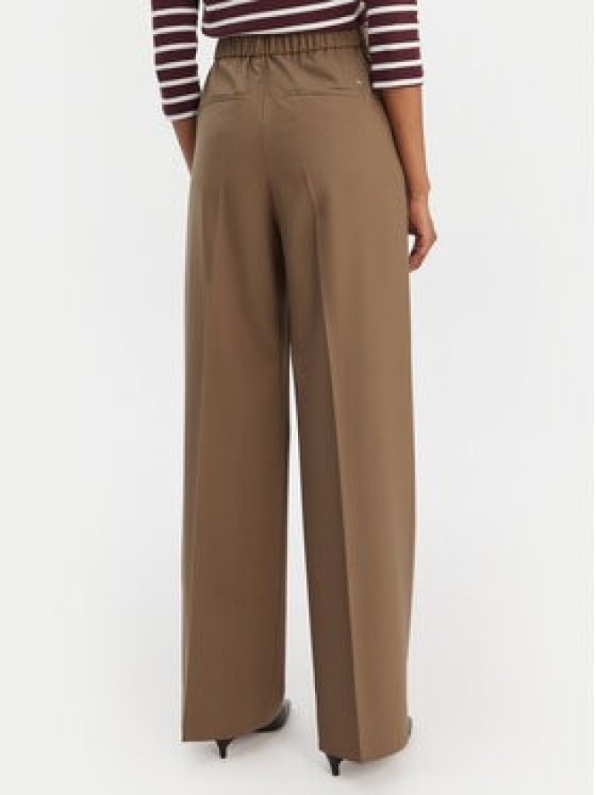 Tommy Hilfiger Spodnie materiałowe Timeless WW0WW48801 Beżowy Wide Leg