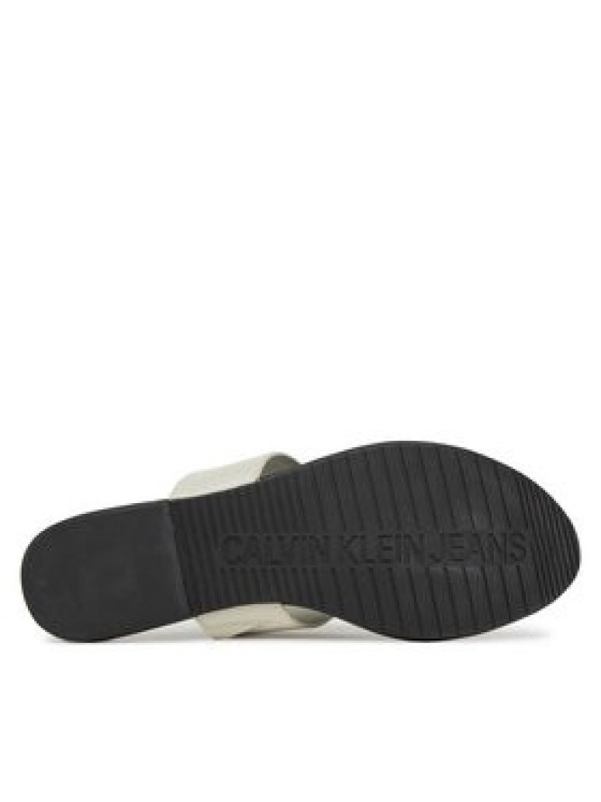 Calvin Klein Jeans Japonki Flat Sandal Toepost Mg YW0YW01691 Biały