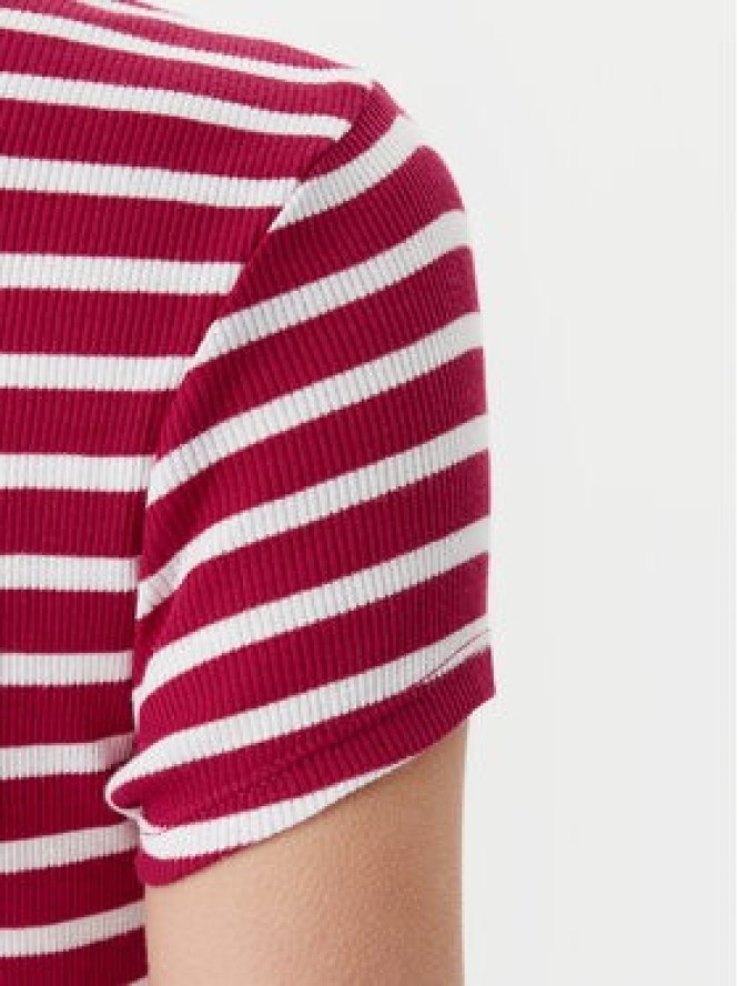 Tommy Jeans T-Shirt DW0DW19502 Różowy Slim Fit