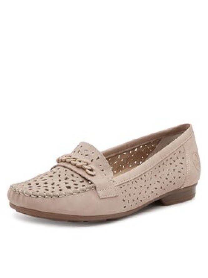 Rieker Mokasyny 40068-61 Beżowy