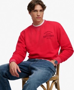 superdry Bluza Block Text z okrągłym dekoltem w kroju loose