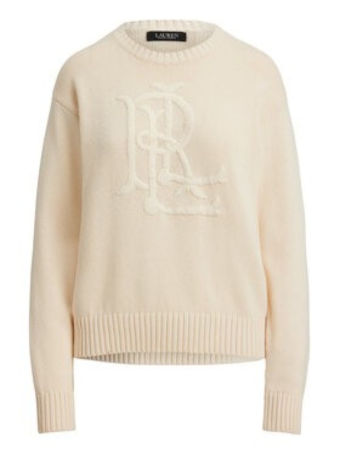 LAUREN RALPH LAUREN Sweter 200979653001 Kremowy Regular Fit