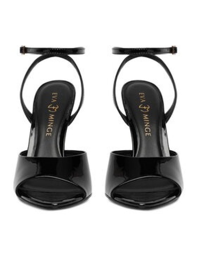 Eva Minge Sandały EO-FLORA-LT1605-6 Czarny