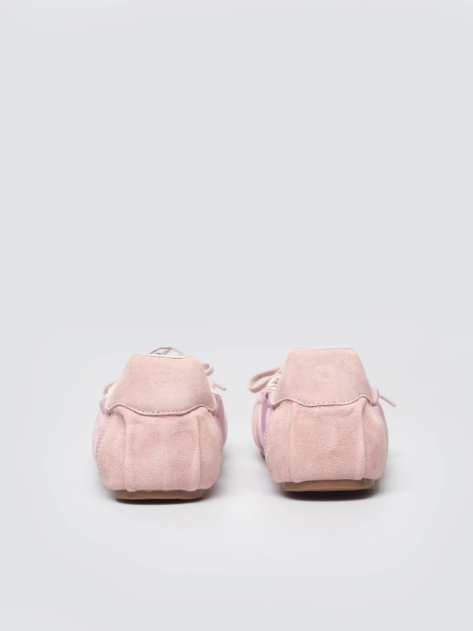 sneakersy damskie ze skórzanymi wstawkami różowe tt274600 601