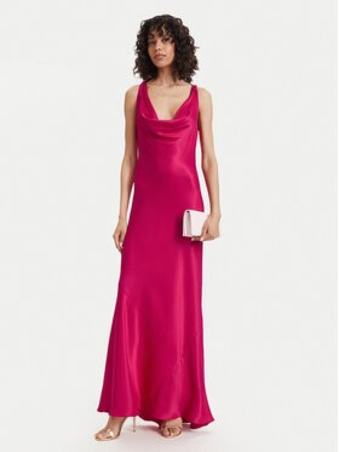 ACCESS FASHION Sukienka wieczorowa 63-3403-145 Koralowy Regular Fit
