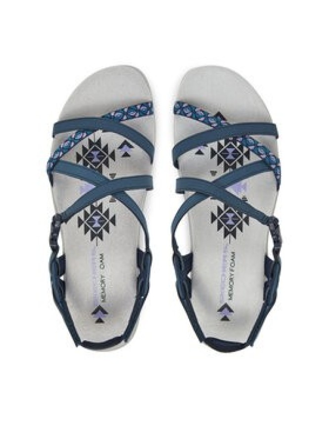 Skechers Sandały 40955 NVY Granatowy