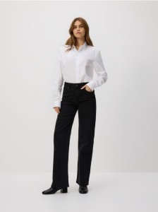 Jeansy straight - czarny