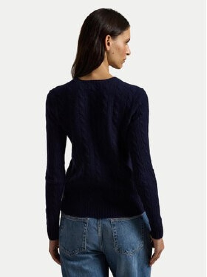 Polo Ralph Lauren Sweter 211A91216003 Granatowy Straight Fit